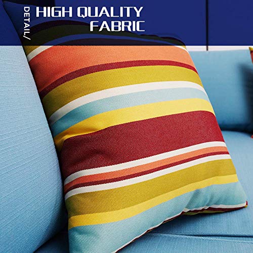 Incbruce Outdoor Sectional Sofa 5-Piece Half-Moon Patio Furniture Set | All-Weather Garden Sofa W/Round Tempered Glass Top Table, Sky Blue Cushions and Colorful Pillows - Thumbnail 4
