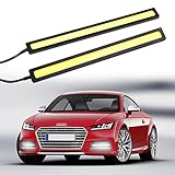 2x Super Bright COB White Car LED Lights 12V for DRL Fog Driving Lamp Waterproof