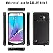 Galaxy Note 5 Waterproof Case,Underwater Cover Full Body Protective Shockproof Snowproof Dirtproof IP68 Certified Waterproof Case with Kickstand for Samsung Galaxy Note 5 (Black)
