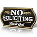 Attractive No Soliciting Metal Sign for Home and Business | 6