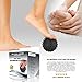 Premium Massage Balls, Firm Spiky Roller, Deep Tissue Trigger Point, Foot Massager, Mobility, Acupressure, Plantar Fasciitis, Reflexology, Therapy & Myofascial Release, (SPIKY BLACK)