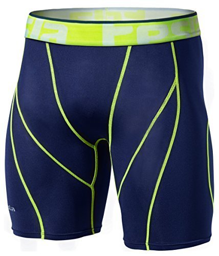 TM-S17-NVCZ_Medium Tesla Men's Compression Shorts Baselayer Cool Dry Sports  Tights S17
