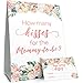 DISTINCTIVS Baby in Bloom Baby Shower How Many Kisses for the Mommy to Be Game, Pink Floral Boho Girl Baby Shower Guess How Many Game (Sign with Cards)