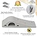 Door Stopper 2 Pack Set [BONUS HOLDERS] - SofiHome Premium Heavy Duty Door Stop Rubber Wedge with Decorative Storage Holder - Ideal Doorstop for Draft Stopping & more - The Improved (2, gray)