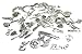 Yansanido 100 Gram Assorted DIY Antique Charms Pendant Mixed Charms Pendants (Silver)