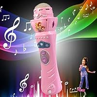 FILDRGT Microphone Voice Changer Toy， Gift Birthday Present Kids Party Song Portable Handheld Karaoke Machine Music Singing Playing for Home Party