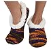 Womens Artisan Yarn Sherpa Snoozies Slipper Socks - Purple, Extra-Large