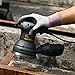 Random Orbit Sander, TECCPO 5-inch 2.4Amp/12,500 OPM Orbit Sander with 12 Pcs Sandpapers, Recyclable Cotton Dust Bag, Dust Collection System for Tight Spaces Sanding in Home Decoration - TARS23P