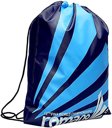 IWin Mall Beach Bag Sport Travel Swim Gym Duffle Waterproof Backpack Drawstring Pouch (blue-T)