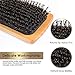 ThickTails Boar Bristle Hair Brush - Rectangle With Nylon Pins. Premium Gift Set. Bamboo Paddle Detangler Brush, Detangling Hairbrush Adds Shine, Daily Use for Conditioning Improves Hair Texture