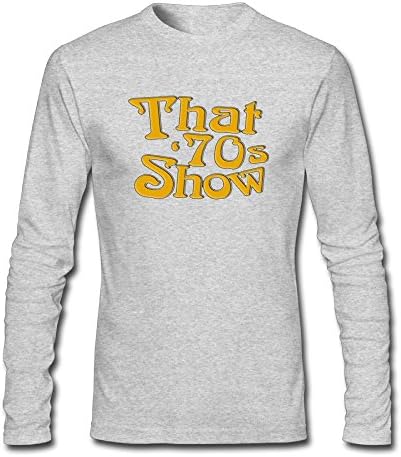 Men's Long Neck Sleeve That Is 70s Show.png Cotton Shirt SizeKey1 HeatherGray