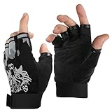 Cycling Gloves for Kids Breathable Non-Slip Fingerless Fishing Biking Bicycle Bike Skating Rope Climbing Sport Gloves for Boy Girl Children