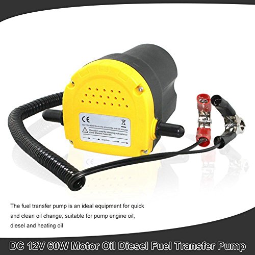 TOOGOO 12V 60W Oil/Crude Oil Fluid Sump Extractor Scavenge Exchange Transfer Pump Suction Transfer Pump + Tubes for Auto Car Boat Motorbike Truck RV ATV Jet
