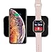 VRURC Wireless Charger for Apple Watch, 2-in-1 Charging Pad Compatible with iWatch Series 4/3/2/1, for iPhone Xs Max/XS/XR/X/8/8 Plus, for Samsung S8/Note8(Black)