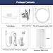 TV Antenna -Antop Outdoor/Indoor Digital Amplified Flat Antenna with Noise-Free 4G Filter for VHF/UHF High Gain Reception, 80 Miles Multi-Directional Long Range Reception, 40ft Coaxial Cable
