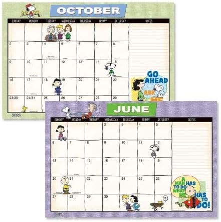 Amazon 21 22 Peanuts カレンダーパッド 11インチ X 16 1 4インチ マグネット付き 21年1月から12月まで作動 カレンダー 文房具 オフィス用品