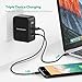 USB C Charger RAVPower 30W Travel Wall Charger Adapter with 5V/3A Type C and iSmart2.0, Compatible Nintendo, Google Pixel XL, Galaxy S9 S8 Note8, iPhone Xs XS Max XR X 8 7 Plus (Black)