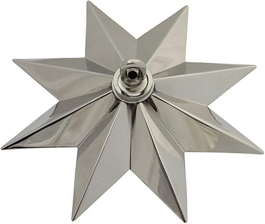 Rch Hardware Solid Brass Decorative Star Shaped Ceiling Canopy