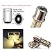 EverBright 10-Pack Extremely Bright Warm White 1156 BA15S 1141 1073 1095 1003 7506 18-SMD LED Car Replacement Interior RV Camper Rear Turn Signal,Back Up ,Brake Light Bulb DC 12V