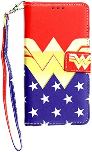 iPhone 7 Wallet Case 4.7", CASEVEREST Wonder Woman PU Leather Slim Book Wallet Case with Card Flip Cover and Kickstand Folio Pouch Cover for iPhone 7, DC Comics Wonder Woman