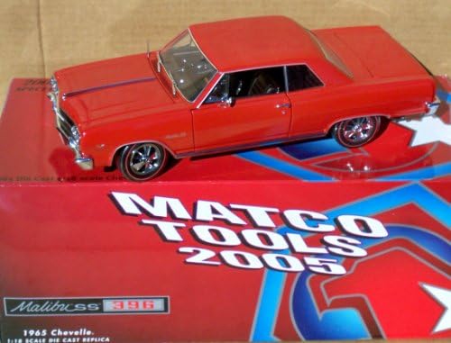 RC2 Authentics MATCO TOOLS 1965 Chevy Chevelle MALIBU SS 396 Car in Large 1:18 Scale - MINT IN BOX