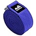 REEHUT Fitness Exercise Yoga Strap (6ft) w/Adjustable D-Ring Buckle for Stretching, Flexibility and Physical Therapy (Blue)