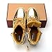 Odema Women High Top USB Charging LED Shoes Flashing Sneakers, Gold, 8.5 B(M) US