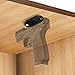 IRONCLAD Rubber Coated Gun Magnet Mount | No-Scratch Magnetic Gun Mount for Car, Desk, Bedside, Office| Easy to Install Magnet Gun Mount for Rapid Draw