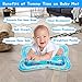 YOMOZONE Tummy Time Mat Baby Toy Water Play Mat, Infant Toy Inflatable Play Mat Toddlers Fun Play Activity Center, Perfect Leakproof BPA Free Floating Toys for 3 6 9 Months Newborn Boy Girl Gift
