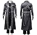 Another Me Men's Costume Sword Art Online Anime Kirito PU Jacket Coat SAO Outfit Cosplay Suit Male