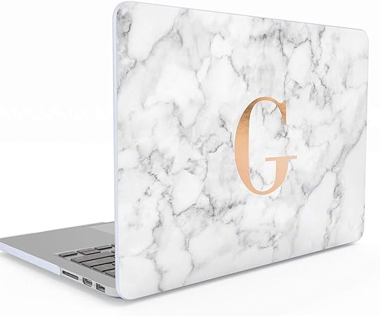 personalised marble macbook case