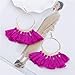 FERVENT LOVE 8 Pairs Tassel Hoop Earrings Bohemian Fan Tassel Earrings set Fish Hook Earrings Dangle Ear Drop for Women Girls Daily Wear/Party