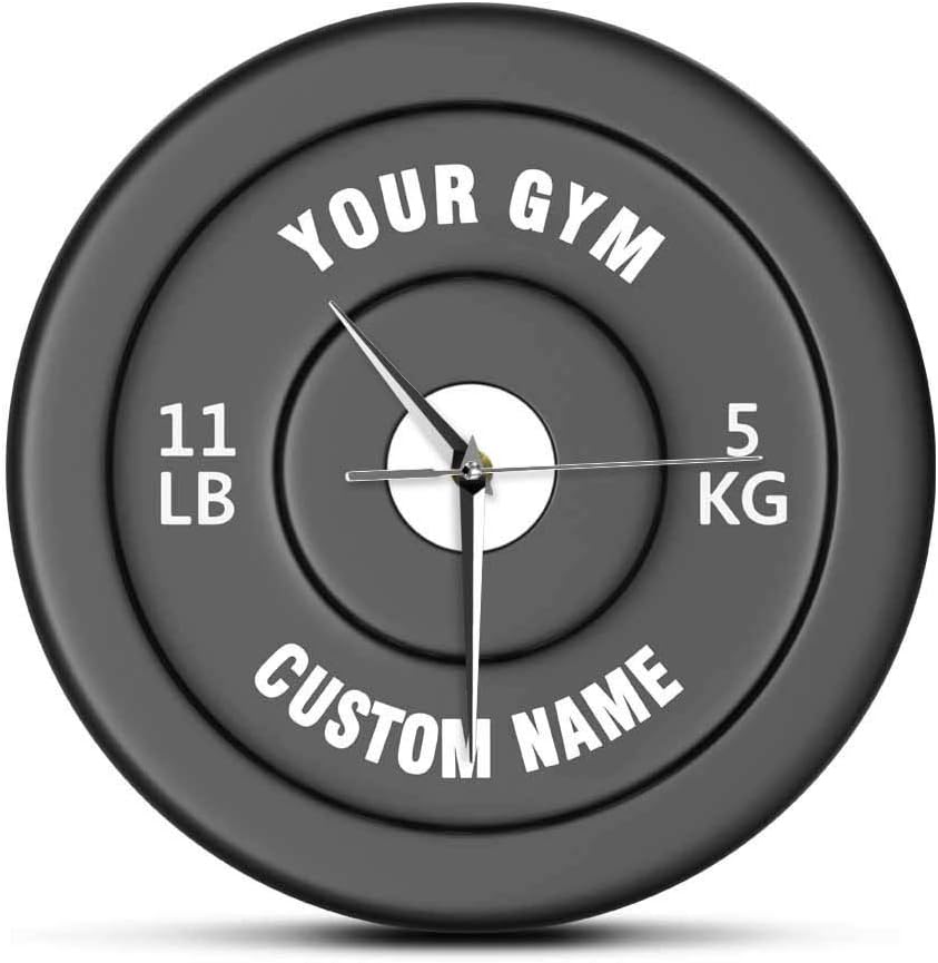 Wall Clock Custom Your Gym Name Gym Owner Or User Funny