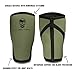 Gymreapers Knee Sleeves (Pair w/Bag) - Knee Compression Sleeve Support for Squats, Weightlifting, and Powerlifting 7MM Neoprene Sleeves - 1 Year Warranty (Military Green/Black, X-Large)