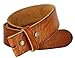 BS040 100% One-Piece Full Grain Leather Belt Straps with Slot Hole 1-1/2