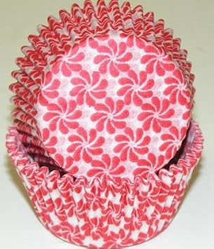 Amazon Com Cakesupplyshop Red And White Pinwheel Pattern Cupcake