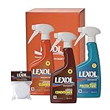 Lexol Leather Cleaner, Conditioner, and Vinylex 16.9 oz. Combo Pack with Sponge