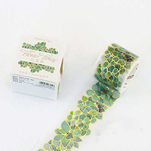 Flower Washi Tape (Gold flowers) - Thumbnail 6