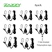 4-Pairs Zazzy 1/8 Inch Heavy Duty Adjustable Grow Light Rope Clip Hanger Rope Hanger
