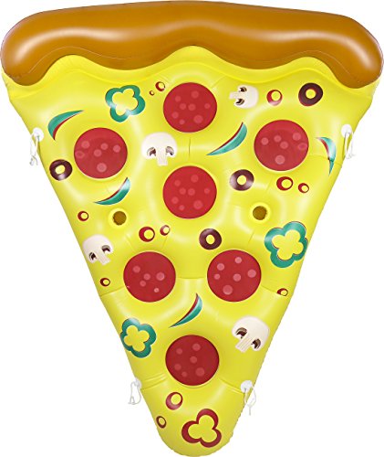 Greenco Giant Inflatable Pizza Pool Float Lounger With Connectors 6 x 5 Feet