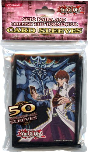 Konami Official Card Supplies YUGIOH Card Sleeves Seto Kaiba Obelisk 50 Count