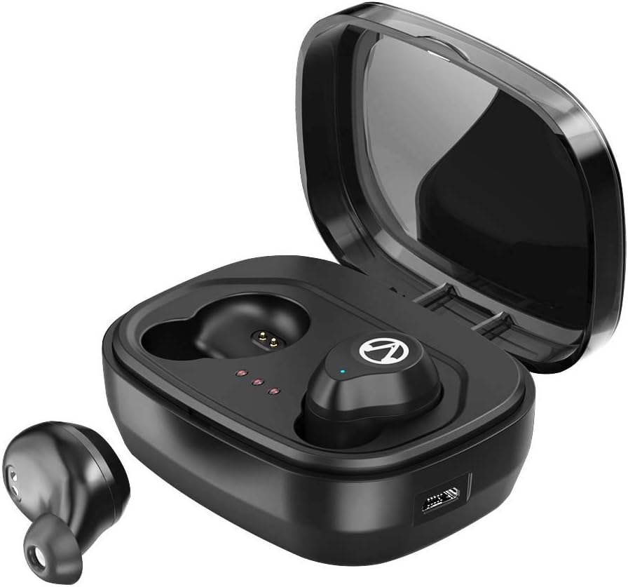 True Wireless Earbuds, GNLOOP Mini Bluetooth V5.0 Earbuds HD Stereo Sound 45H Playtime Built-in Mic in-Ear TWS Headsets with Charging Box