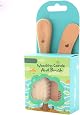Set De 3 Brosses Cheveux Bébé En Bois Et Poils De Chèvre - Soin Doux Démêlage Massage