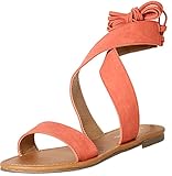 City Classified by Soda Women's Zinty Lace Up Gladiator Flat Sandal