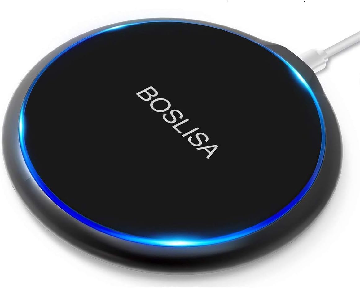 Yootech Wireless Charger Qi-Certified 10W Wireless Charging Pad,7.5W Compatible with iPhone 11/11 Pro/11 Pro Max/Xs MAX/XR/XS/X/8/8 Plus, Galaxy Note 10/Note 10 Plus/S10/S10Plus/S10E(No AC Adapter)