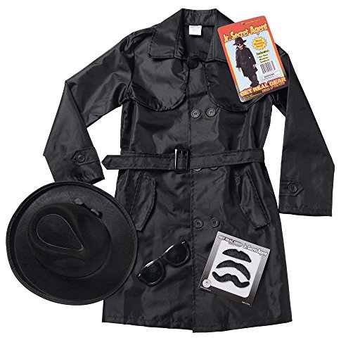 Aeromax Jr. Secret Agent with accessories, Size Youth Large, OSFM ages 9-12
