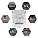 BONBON  Mini Bluetooth Speaker,Wireless Portable Sound Box Subwoofer Speaker with Mic & Colorful LED Light,Support USB/AUX/TF Card/FM Music,White