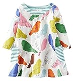 Fiream Girls Crewneck Long Sleeve Dress(S0102,5T)