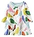 Fiream Girls Crewneck Long Sleeve Dress(S0102,3T)