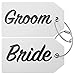 Shacke Groom & Bride Luggage Tag (White)